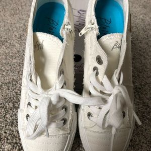 White blowfish sneakers